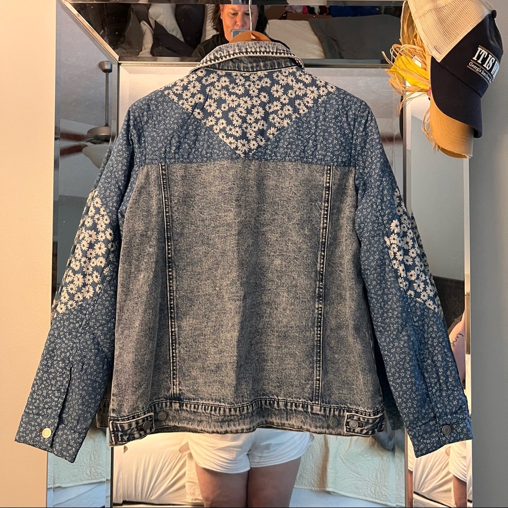 Anthropologie - Avec Les Filles Denim Quilted Jacket - Picture 6 of 11